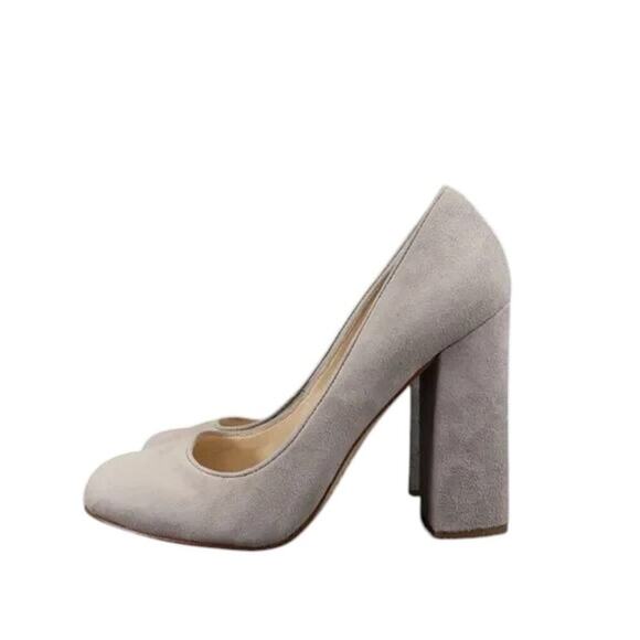 Boutique 9 Shoes Womens 7 Pumps Block Heel Suede Fashion Going Out Classic Grey - Picture 3 of 16
